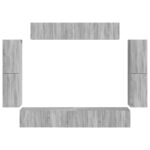 vidaXL 4 pcs Sivý Sonoma – Obrázok 8