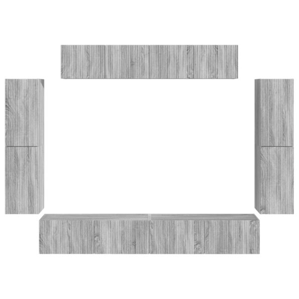 vidaXL 4 pcs Sivý Sonoma – Obrázok 8