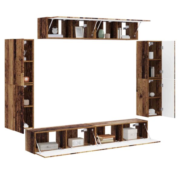 vidaXL 4 pcs Staré drevo – Obrázok 3