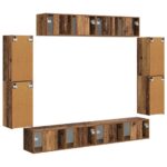 vidaXL 4 pcs Staré drevo – Obrázok 9