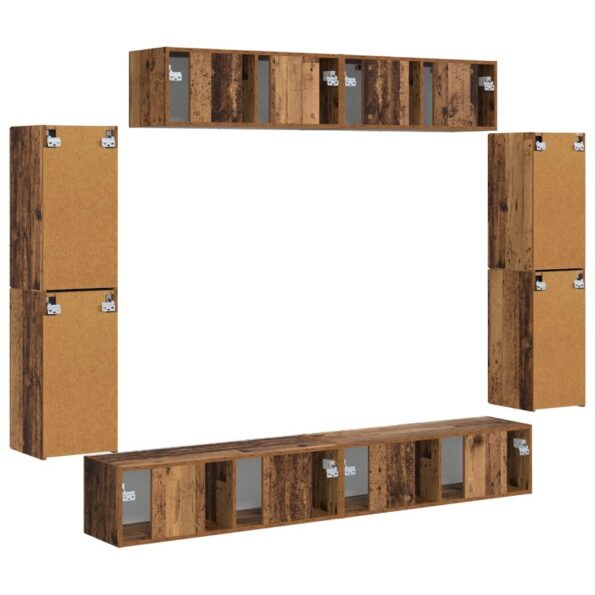 vidaXL 4 pcs Staré drevo – Obrázok 9