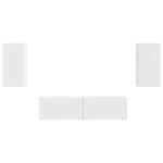 vidaXL 2 pcs Biela – Obrázok 7