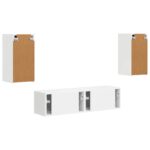 vidaXL 2 pcs Biela – Obrázok 8