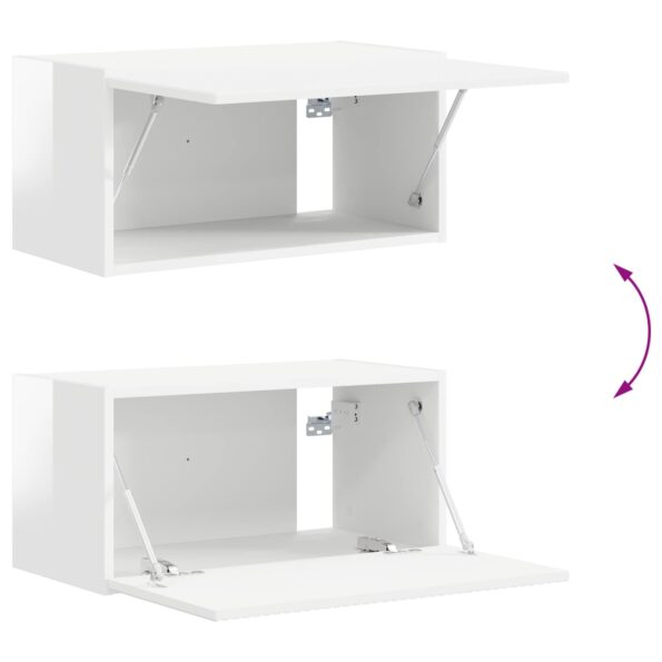 vidaXL 2 pcs Vysoký lesk bielej – Obrázok 10