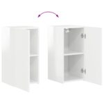 vidaXL 2 pcs Vysoký lesk bielej – Obrázok 11