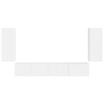 vidaXL 3 pcs Biela – Obrázok 8