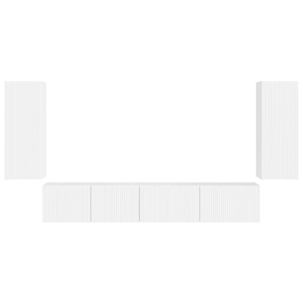 vidaXL 3 pcs Biela – Obrázok 8