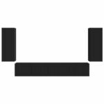 vidaXL 3 pcs Čierna – Obrázok 8