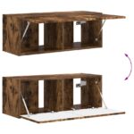 vidaXL Zostava TV skriniek 4 pcs Dymová dub Kompozitné drevo – Obrázok 11