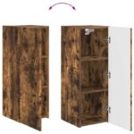 vidaXL Zostava TV skriniek 4 pcs Dymová dub Kompozitné drevo – Obrázok 12