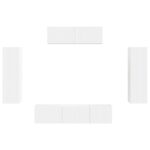 vidaXL 3 pcs Biela – Obrázok 8