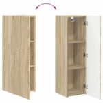 vidaXL 3 pcs Sonoma dub – Obrázok 13