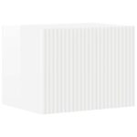 vidaXL 3 pcs Vysoký lesk bielej – Obrázok 6