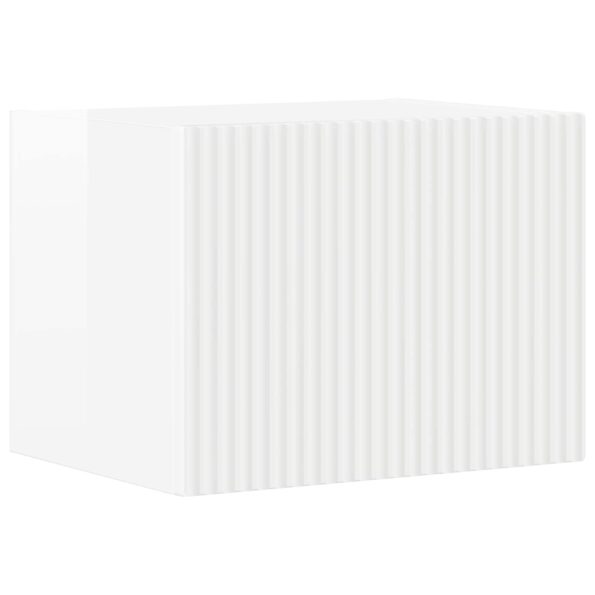 vidaXL 3 pcs Vysoký lesk bielej – Obrázok 6