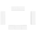 vidaXL 3 pcs Vysoký lesk bielej – Obrázok 8