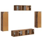 vidaXL 3 pcs Staré drevo – Obrázok 9