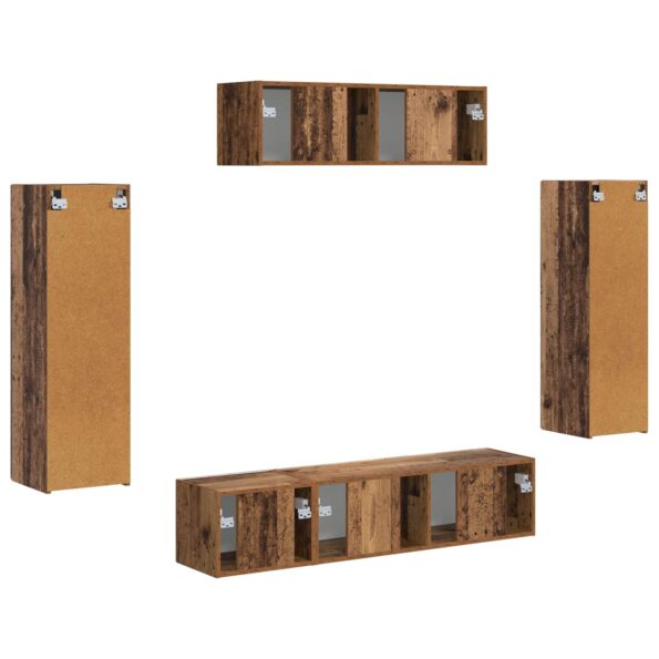 vidaXL 3 pcs Staré drevo – Obrázok 9