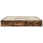 vidaXL Otomanový posteľný rám s úložiskom Údený Dub 203 x 180 x 25 cm – Obrázok 5