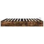 vidaXL Otomanový posteľný rám s úložiskom Údený Dub 203 x 180 x 25 cm – Obrázok 6