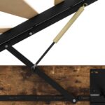 vidaXL Otomanový posteľný rám s úložiskom Údený Dub 203 x 180 x 25 cm – Obrázok 9