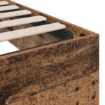 vidaXL Otomanový posteľný rám Staré drevo 193 x 120 x 25 cm – Obrázok 8