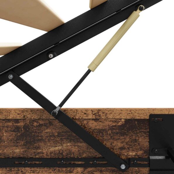 vidaXL Otomanový posteľný rám Staré drevo 193 x 120 x 25 cm – Obrázok 9