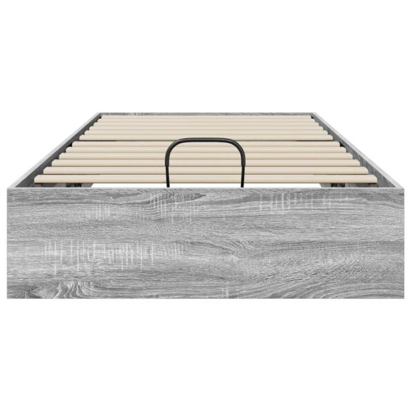 vidaXL Otomanový posteľný rám s úložiskom Sivá Sonoma 80,5 x 200 cm – Obrázok 5