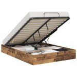vidaXL Otomanový posteľný rám Staré drevo 193 x 120 x 25 cm – Obrázok 3