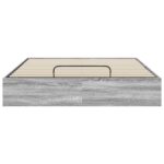 vidaXL Otomanový posteľný rám Sivý Sonoma 193 x 120 x 25 cm – Obrázok 5