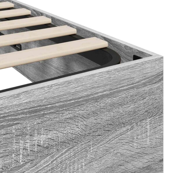 vidaXL Otomanový posteľný rám Sivý Sonoma 193 x 120 x 25 cm – Obrázok 8