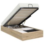 vidaXL Otomanový posteľný rám s úložiskom Sonoma dub 193 x 120 x 25 cm – Obrázok 3