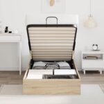 vidaXL Otomanový posteľný rám s úložiskom Sonoma dub 193 x 120 x 25 cm – Obrázok 4