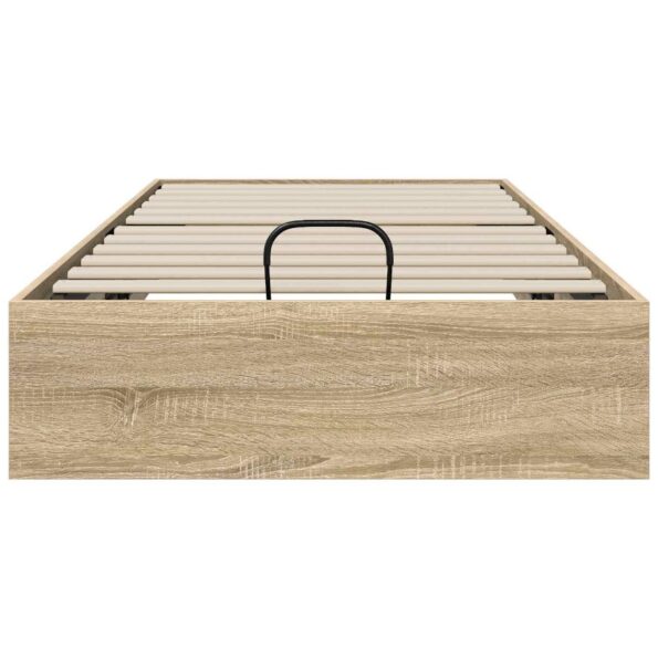 vidaXL Otomanový posteľný rám s úložiskom Sonoma dub 193 x 120 x 25 cm – Obrázok 5
