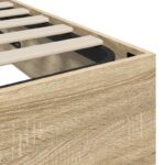 vidaXL Otomanový posteľný rám s úložiskom Sonoma dub 193 x 120 x 25 cm – Obrázok 10