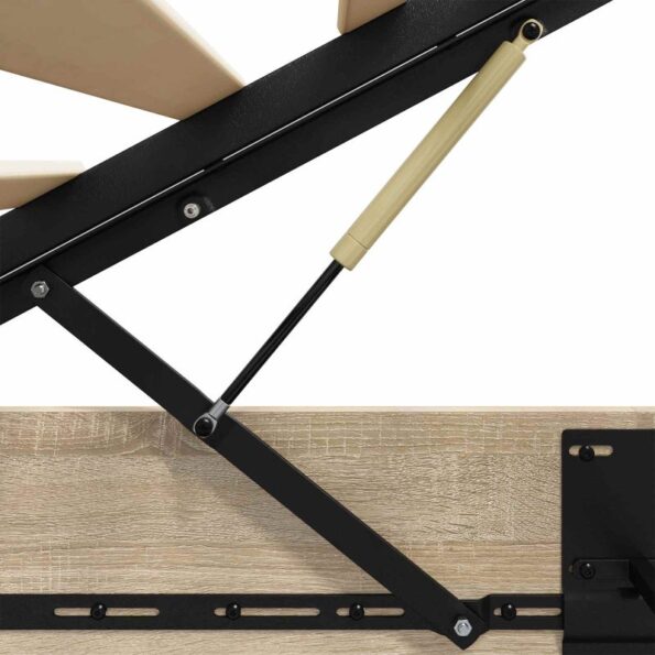 vidaXL Otomanový posteľný rám s úložiskom Sonoma dub 193 x 120 x 25 cm – Obrázok 11