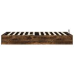 vidaXL Otomanový posteľný rám s úložiskom Údený Dub 75,5 x 190 cm – Obrázok 6