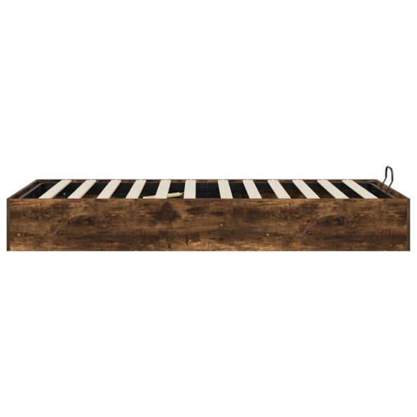 vidaXL Otomanový posteľný rám s úložiskom Údený Dub 75,5 x 190 cm – Obrázok 6