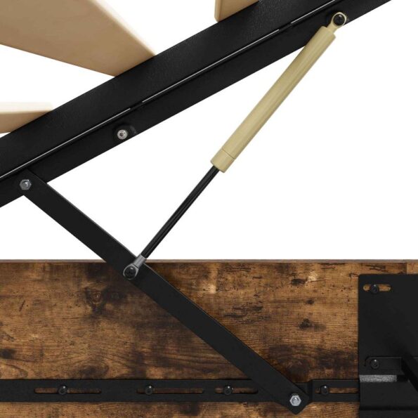 vidaXL Otomanový posteľný rám s úložiskom Údený Dub 75,5 x 190 cm – Obrázok 11