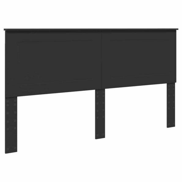 vidaXL Rám postele Čierna 200 x 200 cm Masívne borovicové drevo – Obrázok 6