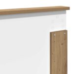 vidaXL Rám postele s čelnou doskou Remeselnícky dub 150 x 200 cm – Obrázok 11