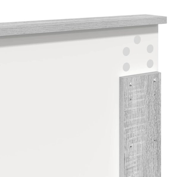 vidaXL Rám postele Sivý Sonoma 120 x 190 cm Masívne borovicové drevo – Obrázok 11
