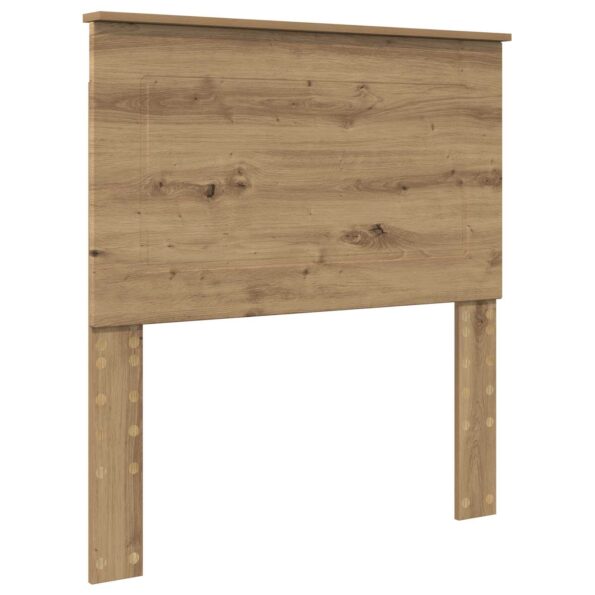 vidaXL Rám postele s čelnou doskou Remeselnícky dub 90 x 190 cm – Obrázok 6
