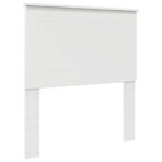 vidaXL Rám postele Biela 75 x 190 cm Masívne borovicové drevo – Obrázok 6