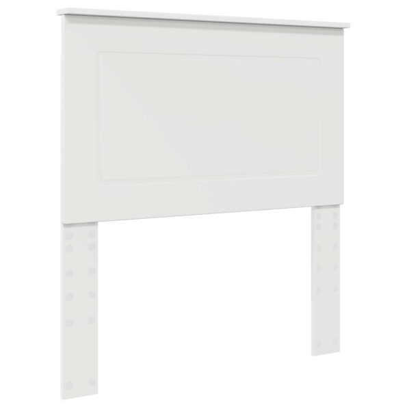 vidaXL Rám postele Biela 75 x 190 cm Masívne borovicové drevo – Obrázok 6