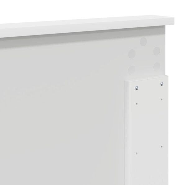 vidaXL Rám postele so zásuvkou Biela 140 x 200 cm Inžinierske drevo – Obrázok 12