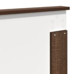 vidaXL Rám postele Hnedý dub 120 x 190 cm Inžinierske drevo – Obrázok 12