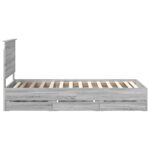 vidaXL Rám postele Sivý Sonoma 100 x 200 cm Inžinierske drevo – Obrázok 9