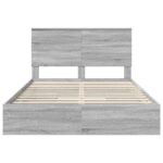 vidaXL Úložná posteľ Sivý Sonoma 160 x 200 cm Kompozitné drevo – Obrázok 8