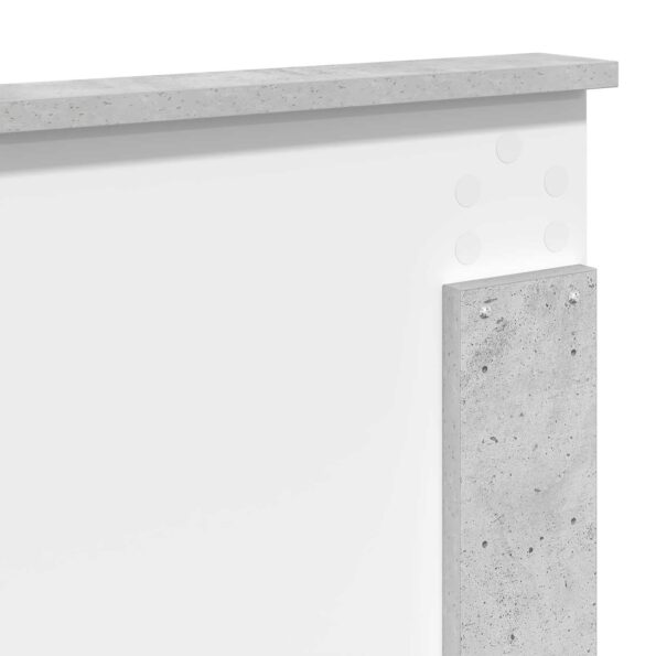 vidaXL Úložná posteľ Betónová šedá 150 x 200 cm Kompozitné drevo – Obrázok 12