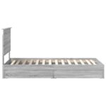 vidaXL Úložná posteľ Sivý Sonoma 100 x 200 cm Kompozitné drevo – Obrázok 9